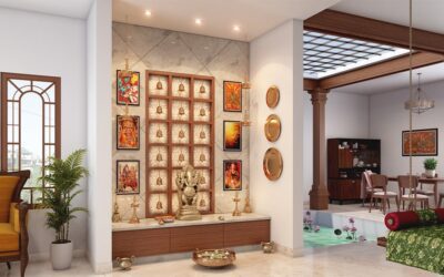 Pesha Interiors: Redefining Middle-Class Indian style Pooja Room Designs.